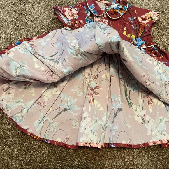 MACY’S baby girl floral print dress 6-12 Months - Picture 6 of 10